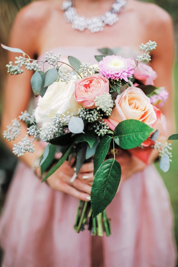 Colourful bridesmaid bouquet