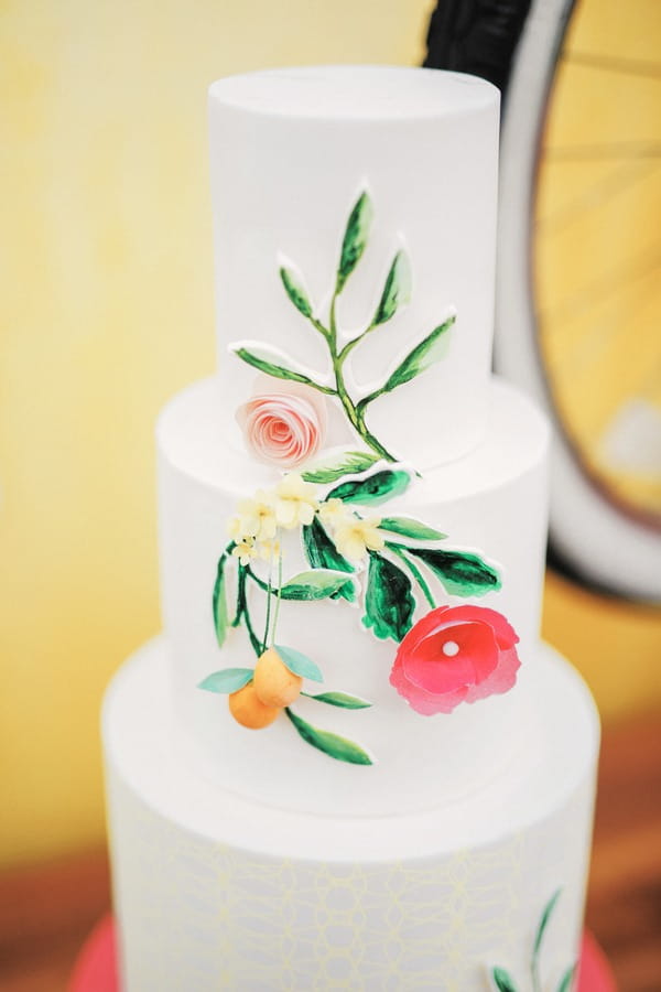 Katie Leclerc and Brian Habecost wedding cake