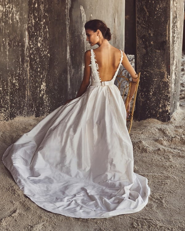 Back of Annabelle Wedding Dress - Elbeth Gillis Luxury 2017 Bridal Collection