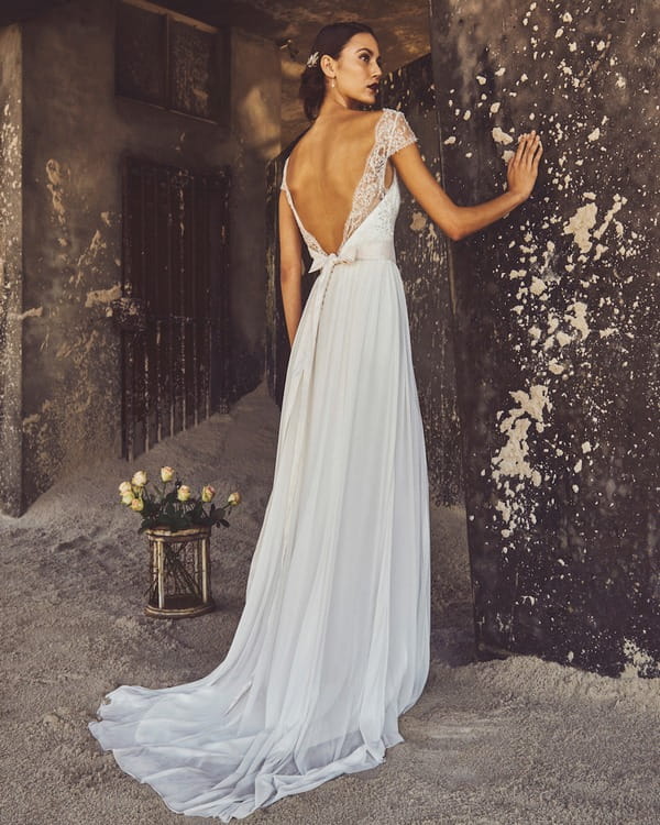 Back of Claire Wedding Dress - Elbeth Gillis Luxury 2017 Bridal Collection