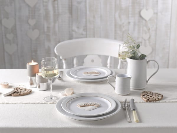 Denby Natural Canvas Wedding Place Setting