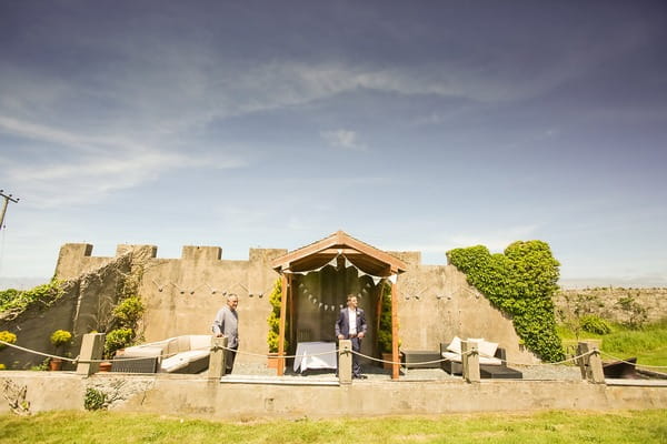 Outdoor ceremony space at BoHo Cornwall