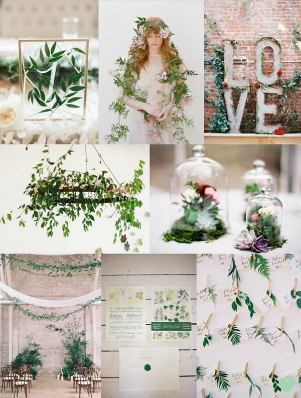 Botanical Wedding Styling Ideas Mood Board