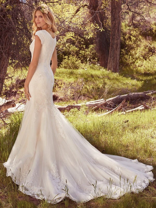 Back of Brielle Wedding Dress - Maggie Sottero Avery Spring 2017 Bridal Collection