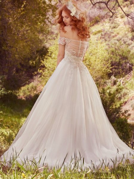 Back of Iris Wedding Dress - Maggie Sottero Avery Spring 2017 Bridal Collection