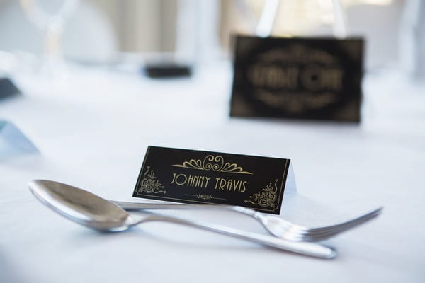 1950s style wedding table name