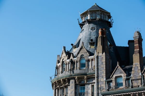 The tower at The Duke of Cornwall Hotel