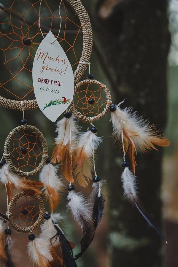 Detail on dreamcatcher