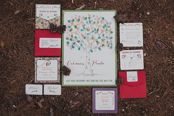 Autumn wedding stationery