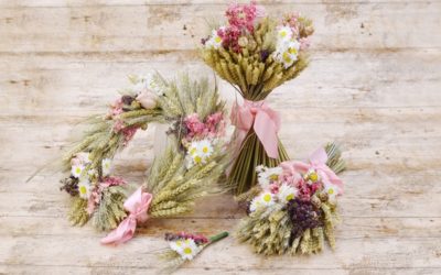 New Pink Rose Heads and Wheat Range from Shropshire Petals