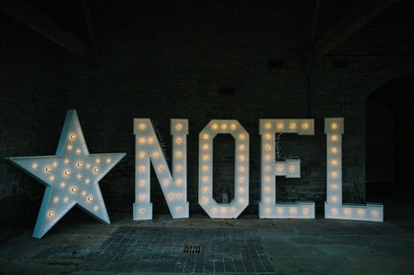 Illuminated NOEL letters