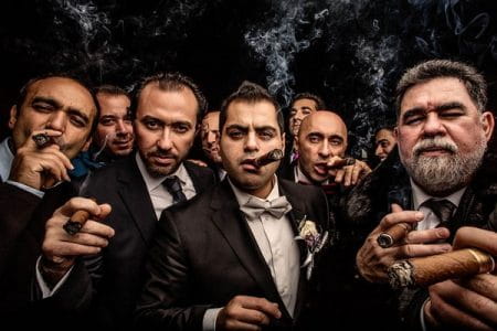 Groomsmen with cigars - Picture by Matous Duchek