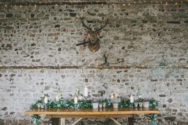 Nordic winter wedding table