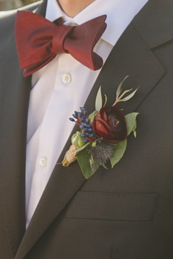 Groom's winter buttonhole