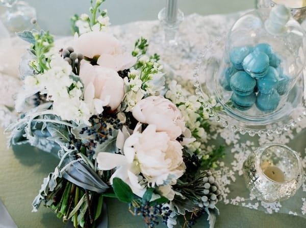 Winter wedding styling details