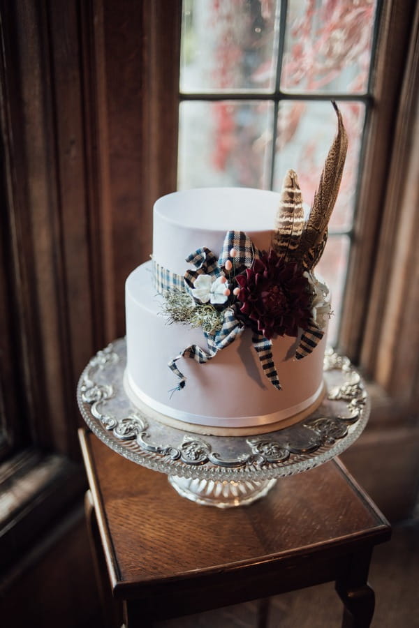 Wedding cake with flowers