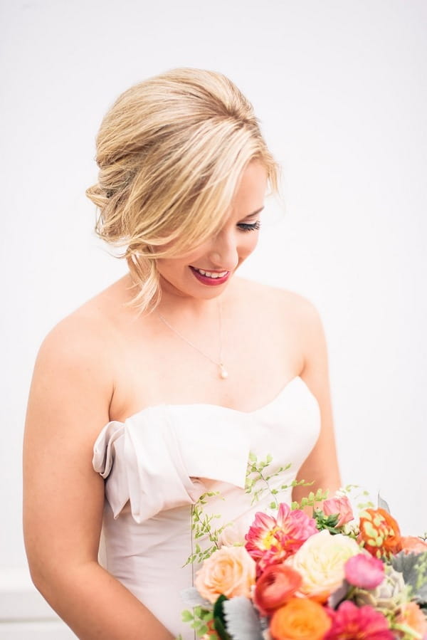 Bride with bridal updo