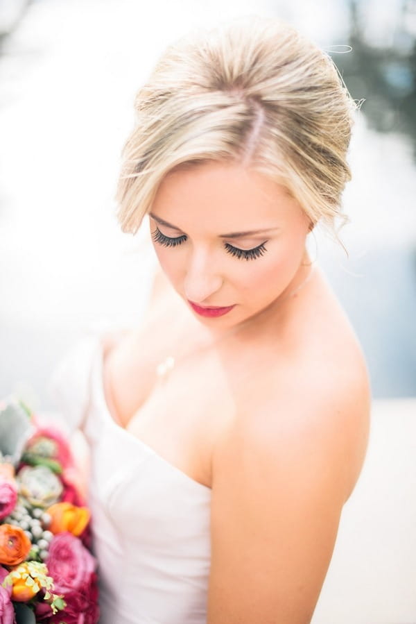 Updo bridal hairstyle