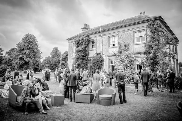 Sparkford Hall wedding reception drinks