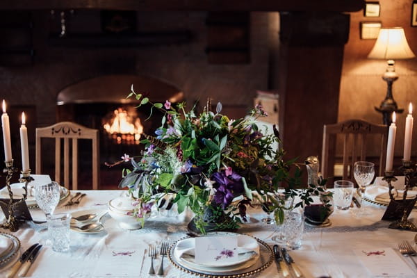 Wedding table flowers