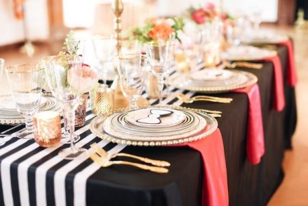 Kate Spade styled wedding table