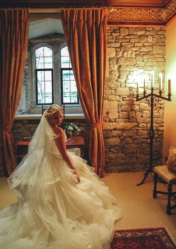 Bride in bedroom