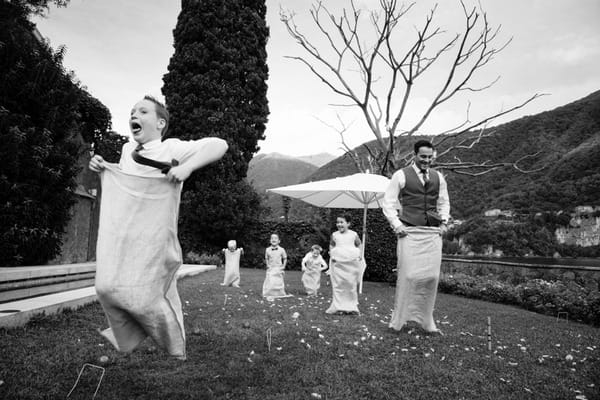 Wedding sack race - Picture by Libra Photographic