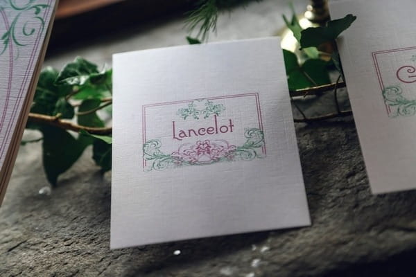 Lancelot name stationery