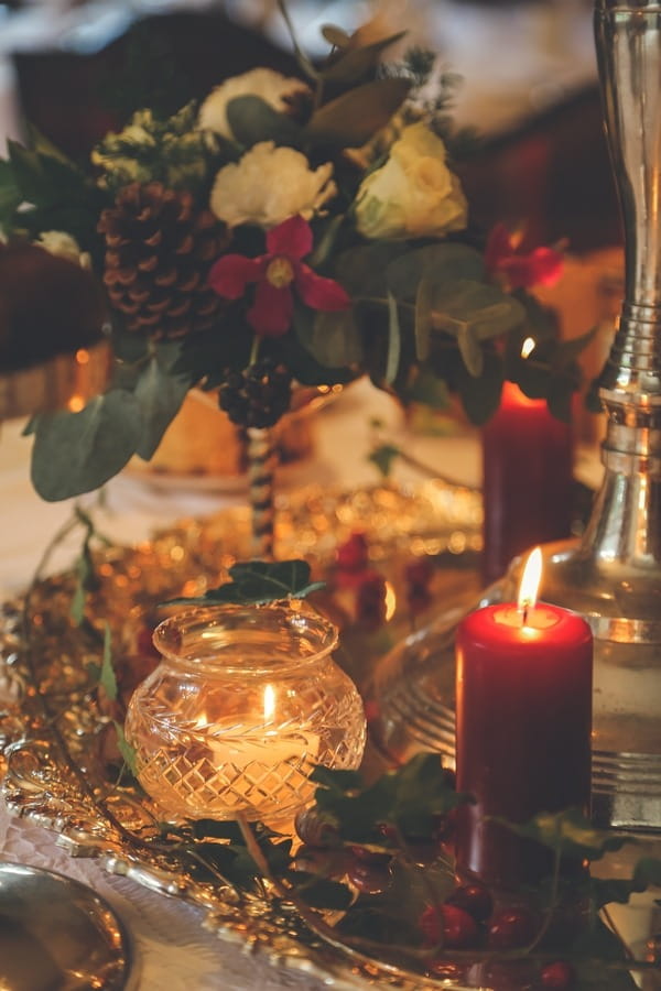 Votive and red candle