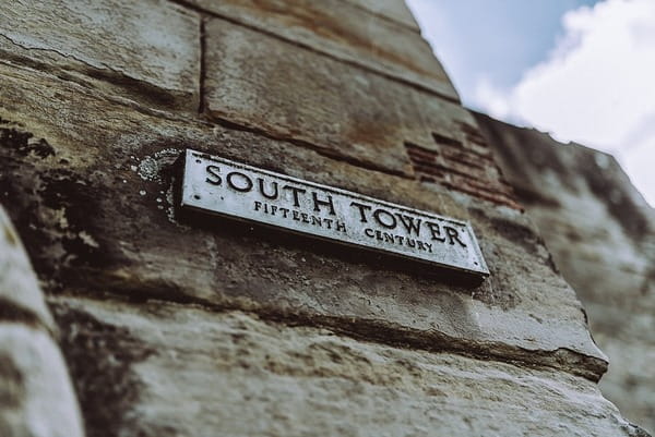 South Tower sign at Tutbury Castle