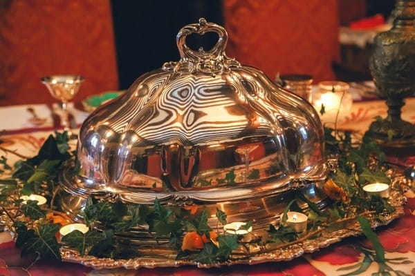 Cloche on wedding table