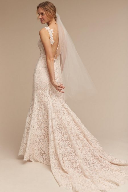 Back of Carson wedding dress from the BHLDN Spring 2017 collection