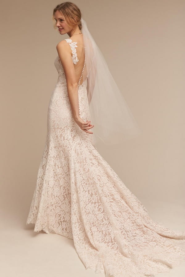 Back of Carson wedding dress from the BHLDN Spring 2017 collection