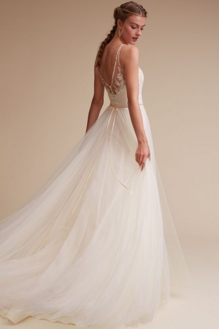 Back of Cassia wedding dress from the BHLDN Spring 2017 collection