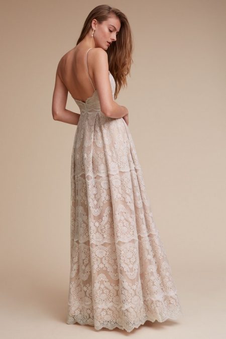 Back of Helena wedding dress from the BHLDN Spring 2017 collection