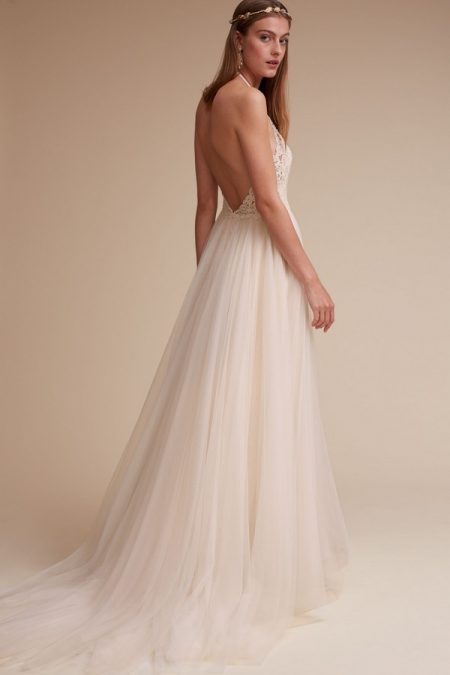 Back of Josie wedding dress from the BHLDN Spring 2017 collection