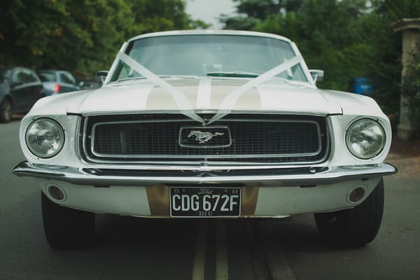 Ford Mustang wedding car