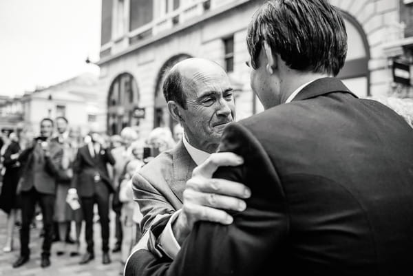 Emotional man at wedding - Picture by Sarah Elliott Photography