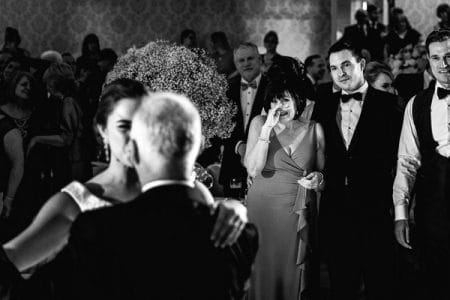 Woman crying as she watched husband dance with their daughter at wedding - Picture by Andy Griffiths Photography