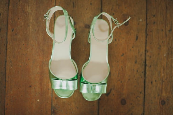 Green bridal shoes