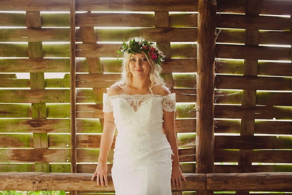 Bride with flower crown