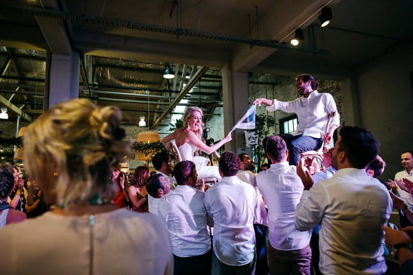 The Hora chair dance at wedding