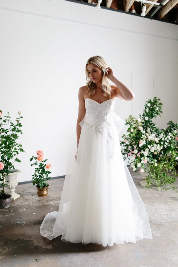 Ainslie Wedding Dress with Train from the Karen Willis Holmes Spring Meadow 2017 Bridal Collection