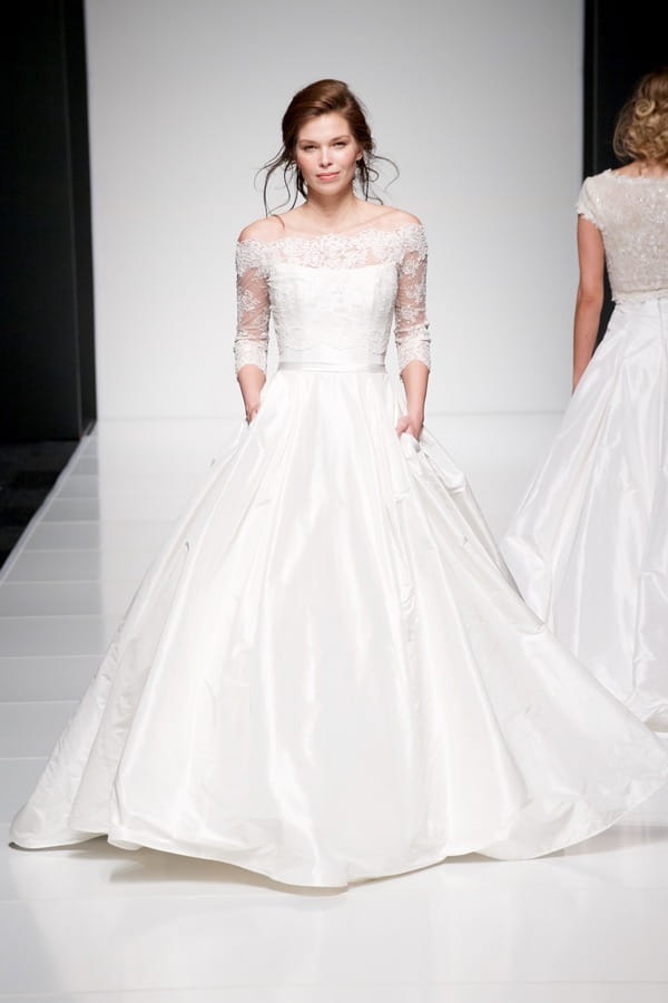 Ellie wedding dress with Ellie Jacket from the Sassi Holford Twenty17 Bridal Collection