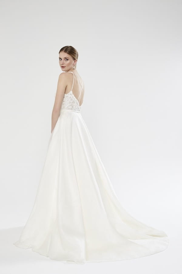 Back of Harper wedding dress from the Sassi Holford Twenty17 Bridal Collection
