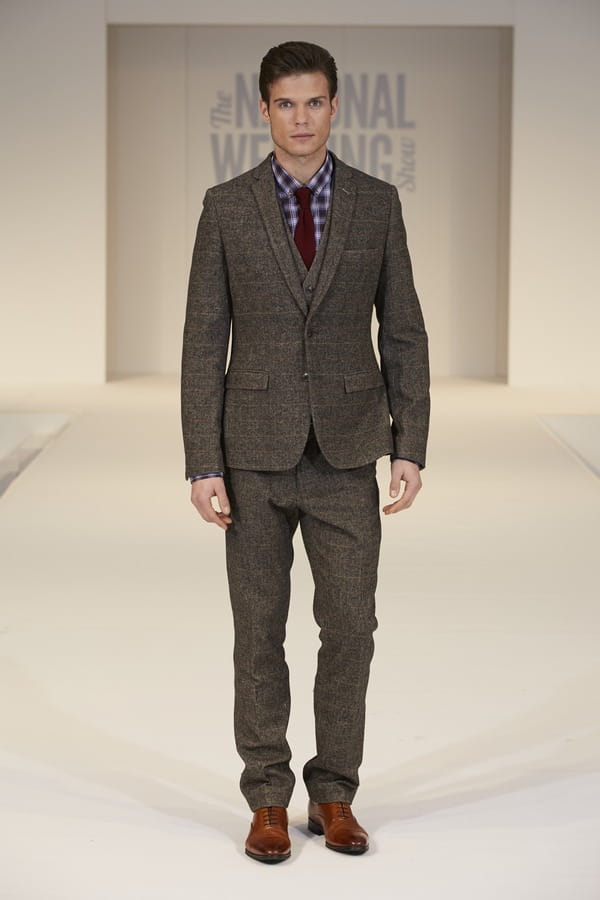 Moss Bros Tweed Suit on The National Wedding Show Catwalk Spring 2017