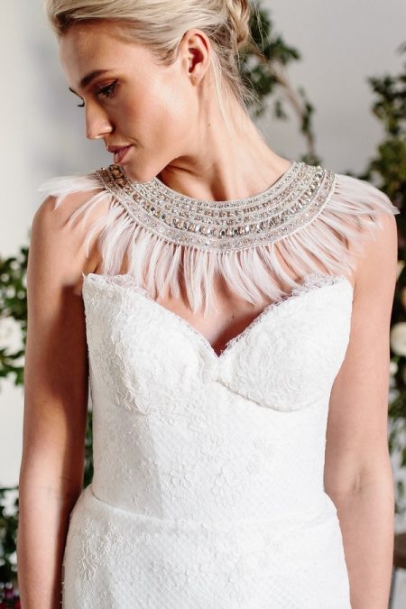 Neckpiece from the Karen Willis Holmes Spring Meadow 2017 Bridal Collection