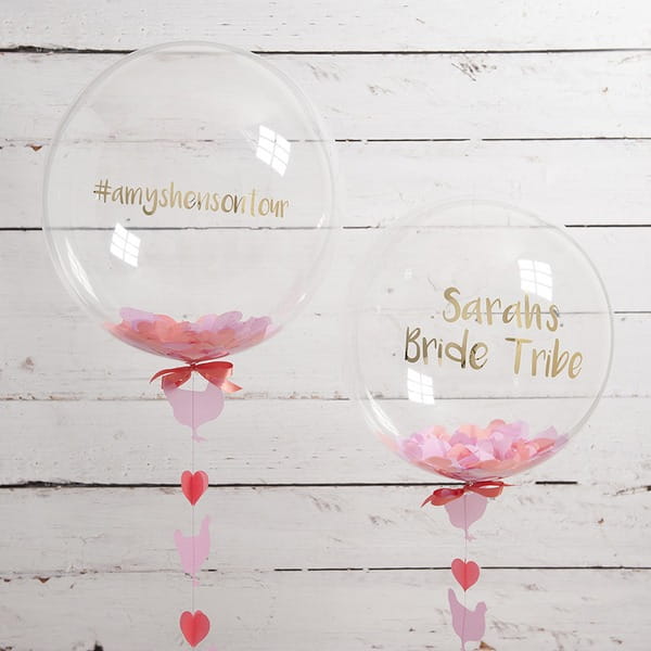Personalised Hen Party Confetti Balloon from Bubblegum Balloons