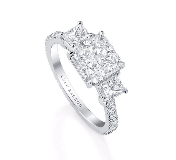 Radiant Cut Diamond Engagement Ring by Lulu Kachoo