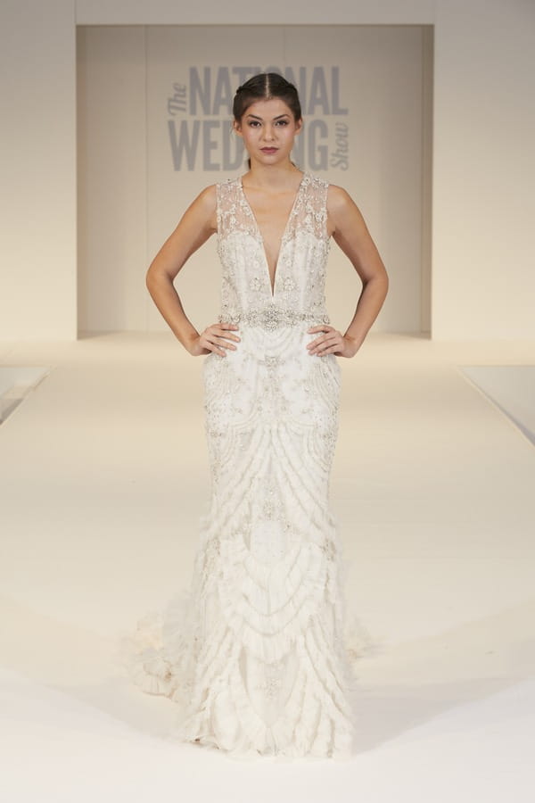 Truly Bridal of Surrey Wedding Dress on The National Wedding Show Catwalk Spring 2017